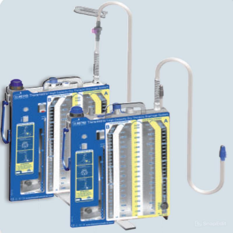 Система Thorametrix для післяопераційного дренування грудної порожнини, суха, великої ємності